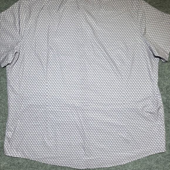 Mizzen+Main Leeward Button Up Men 2XL Classic Fit Purple Geometric Short Sleeve - Picture 9 of 11